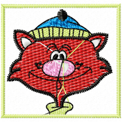 Cats Embroidery Design 1